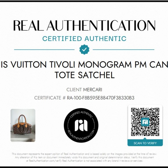 Authentic Louis Vuitton Tivoli Monogram PM Canvas Tote Satchel - Picture 12 of 12